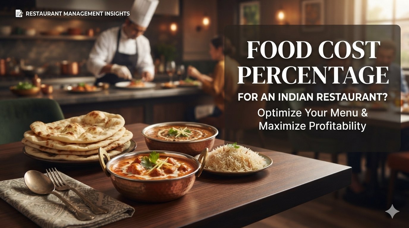 Food Cost Percentage for an Indian Restaurant?